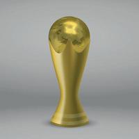 copo de ouro de futebol vetor