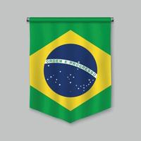 bandeirola com bandeira vetor