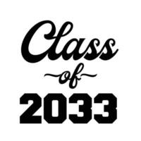 classe de 2033 vetor, design de camiseta vetor