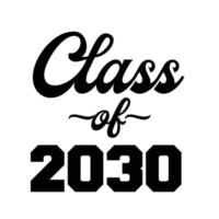 classe de 2030 vetor, design de camiseta vetor