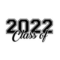 classe de 2022 vetor, design de camiseta vetor