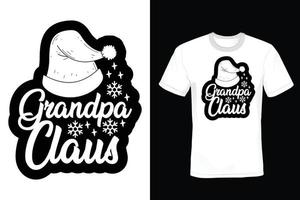 design de camiseta de natal, vintage, tipografia vetor