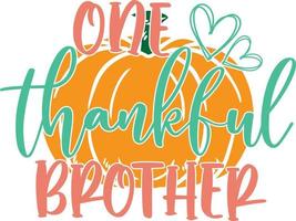 um irmão agradecido, feliz outono, dia de ação de graças, feliz colheita, arquivo de ilustração vetorial vetor