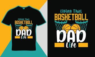 vivendo aquele vetor de design de modelo de cotação de vida de mãe de basquete