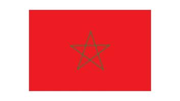 bandeira de Marrocos, bandeira de brilho de Marrocos. vetor