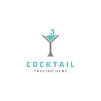 logotipo de coquetel de álcool, drinks.logos de boate para boates, bares e mais.no estilo de conceito de ilustração vetorial. vetor