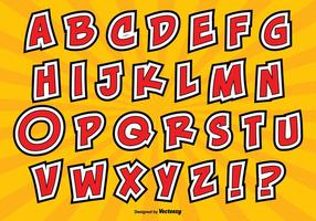 Conjunto de alfabetos com estilo estilo vetor
