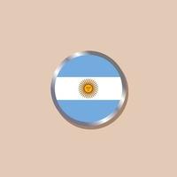 ilustração do modelo de bandeira argentina vetor