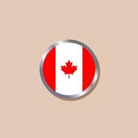 ilustração do modelo de bandeira do canadá vetor