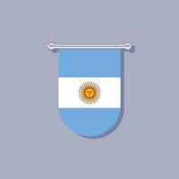 ilustração do modelo de bandeira argentina vetor