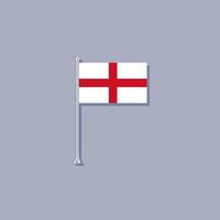 ilustração do modelo de bandeira da inglaterra vetor