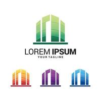 modelo de design de logotipo imobiliário vetor