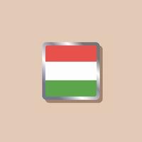 ilustração do modelo de bandeira da Hungria vetor
