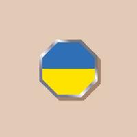 ilustração do modelo de bandeira da ucrânia vetor