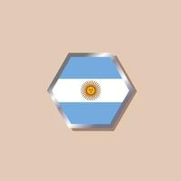 ilustração do modelo de bandeira argentina vetor