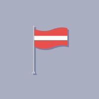 ilustração do modelo de bandeira da letônia vetor