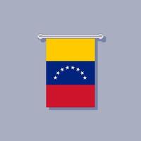 ilustração do modelo de bandeira da venezuela vetor