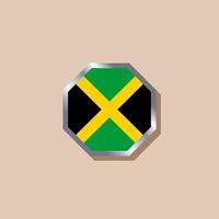 ilustração do modelo de bandeira da jamaica vetor