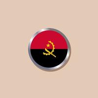 ilustração do modelo de bandeira de angola vetor