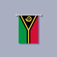 ilustração do modelo de bandeira de vanuatu vetor