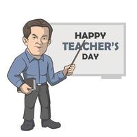 feliz Dia dos professores vetor