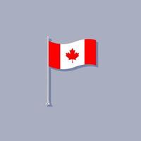 ilustração do modelo de bandeira do canadá vetor