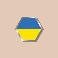 ilustração do modelo de bandeira da ucrânia vetor