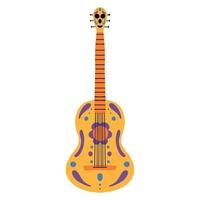 guitarra estampada. guitarra mexicana. ilustração vetorial. vetor