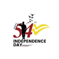 design de cartaz do logotipo do dia da independência da suazilândia, 6 de setembro, dia de somhlolo em eswatini, em 1968, a suazilândia recebeu a independência formal dentro da comunidade. neste feriado nacional, rei sobhuza vetor