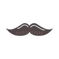 bigode macho preto vetor