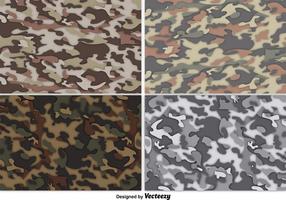 Vetor multicam camouflage background set