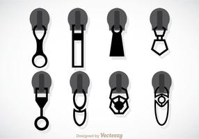 Zipper pull headers vector