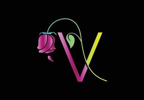 v monogramas rosa logotipo, modelo de vetor de beleza de spa de cosméticos de luxo