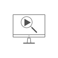 procure ilustrações vetoriais de ícone de vídeo. usado para seo ou sites vetor