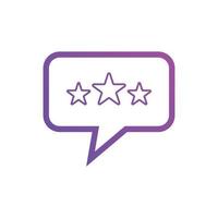 feedback ou ilustração do vetor de ícones de revisão do cliente. símbolo de sinal de revisão de 5 estrelas do cliente para aplicativos seo, web e móveis