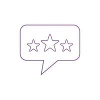feedback ou ilustração do vetor de ícones de revisão do cliente. símbolo de sinal de revisão de 5 estrelas do cliente para aplicativos seo, web e móveis