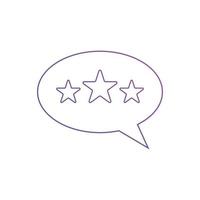 feedback ou ilustração do vetor de ícones de revisão do cliente. símbolo de sinal de revisão de 5 estrelas do cliente para aplicativos seo, web e móveis