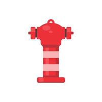 ícone de mangueira de incêndio. canos de água vermelha são usados para extinguir incêndios. vetor