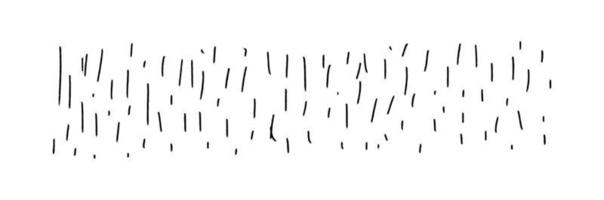 traços de doodle curtos verticais desenhados à mão. textura de fundo horizontal isolada no branco. ilustração em vetor de um elemento gráfico preto.