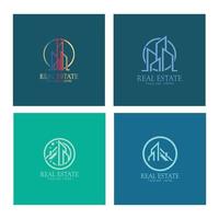 design de ilustração vetorial de logotipo de negócios imobiliários vetor