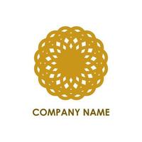 logotipo da empresa com forma abstrata vetor
