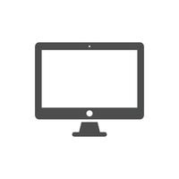 ilustração vetorial de ícones de computador portátil. símbolo de laptop de computador de estilo moderno para site seo e aplicativos móveis vetor