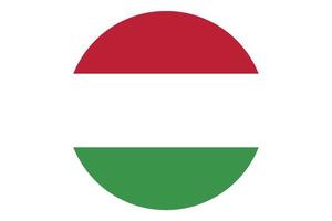 vetor de bandeira do círculo da Hungria