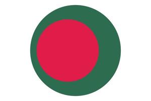 vetor de bandeira de círculo de bangladesh