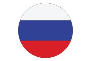 vetor de bandeira de círculo da rússia