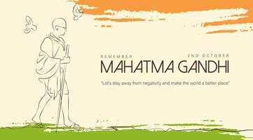 ilustração em vetor gandhi jayanti feliz. aniversário de mohandas karam chandra gandhi.