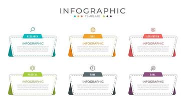 modelo de fluxo de trabalho de infográfico de negócios vetor