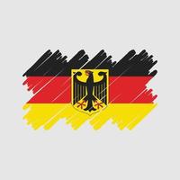 escova de bandeira da alemanha. bandeira nacional vetor