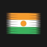 vetor de bandeira do niger. bandeira nacional