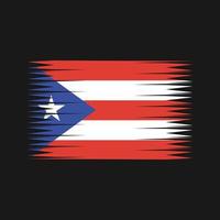 vetor de bandeira de porto rico. bandeira nacional